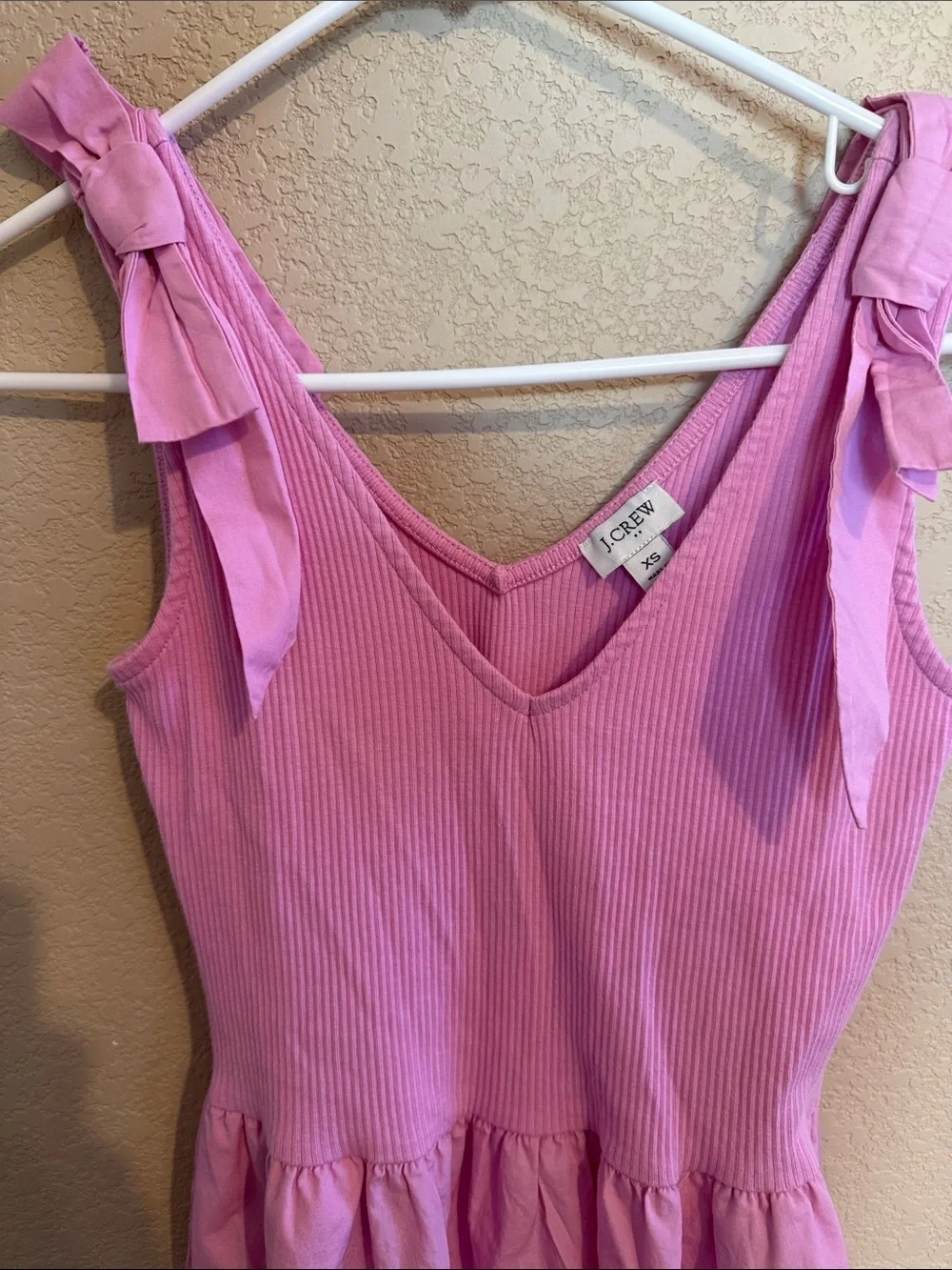 J.Crew Factory Pink Tie-Shoulder Maxi Dress – Size XS bubblegum pink - Picture 4 of 8
